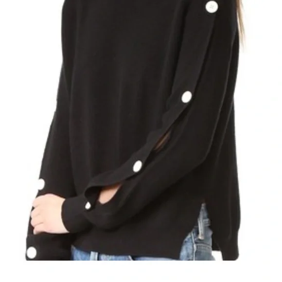 Helmut Lang Black Cashmere Blend Sweater - Picture 1 of 7